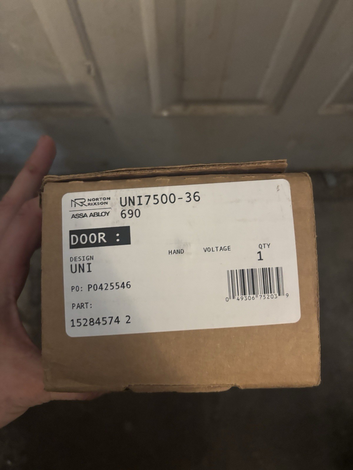 Norton UNI7500 Door Closer with Unitrol Arm, ANSI A156 Grade 1 Black Heavy Duty