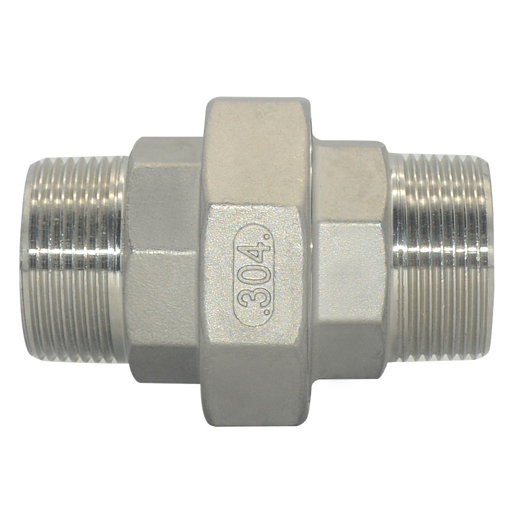 1-1/4″ NPT male Straight Union Split Coupling Pipe Fitting stainless steel 304