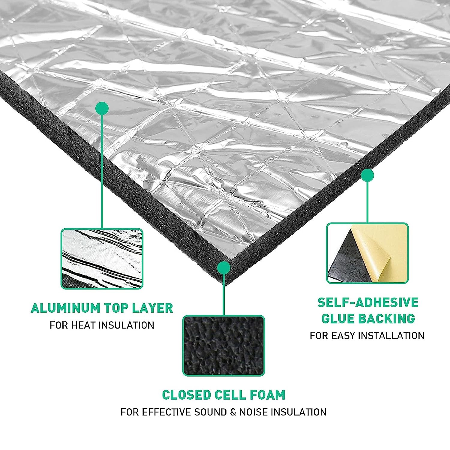 10mm Fireproof Sound Deadener Heat Insulation Mat For High temperature equipment