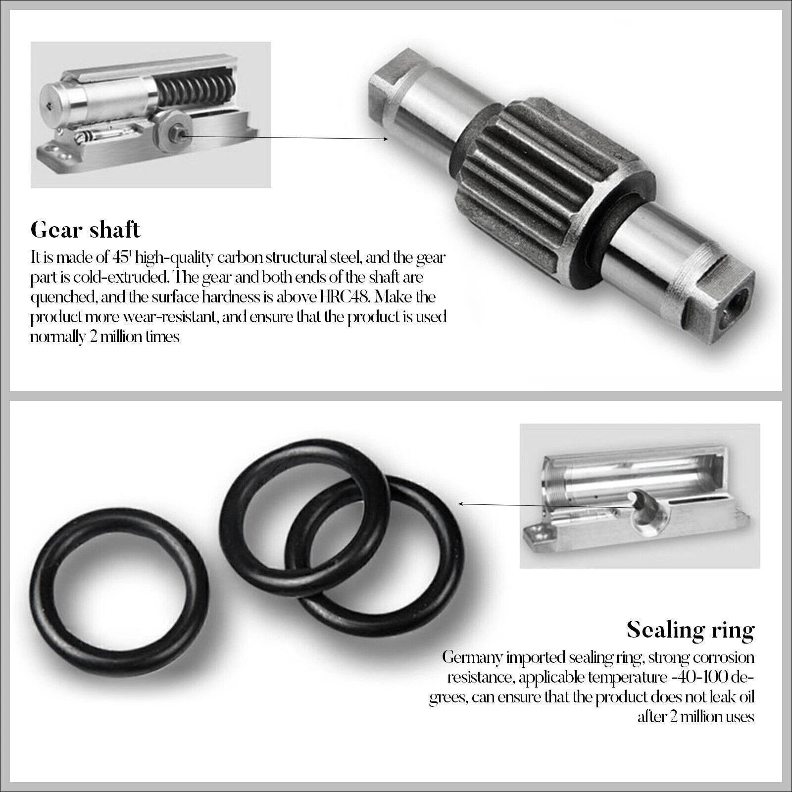 65-85 Kg Size4 Commercial Door Closer Silver Aluminium Alloy Heavy Duty