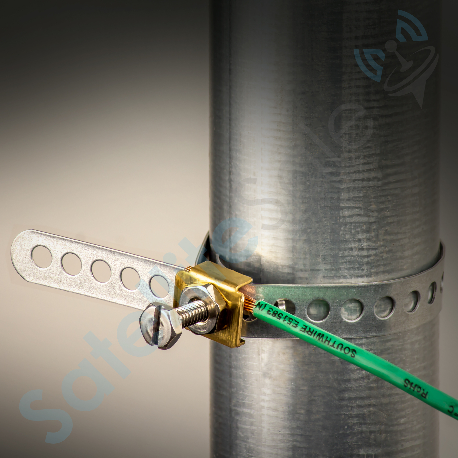 SatelliteSale Galvanized Steel Ground-Strap