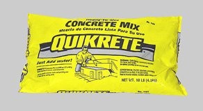 Quikrete Concrete Mix Bag 10 Lbs. Small, gray