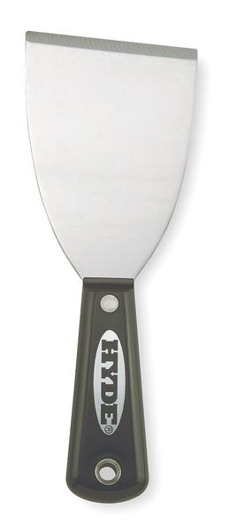 Hyde Tools 02400 3″ Stiff Black and Silver Chisel Scrapper