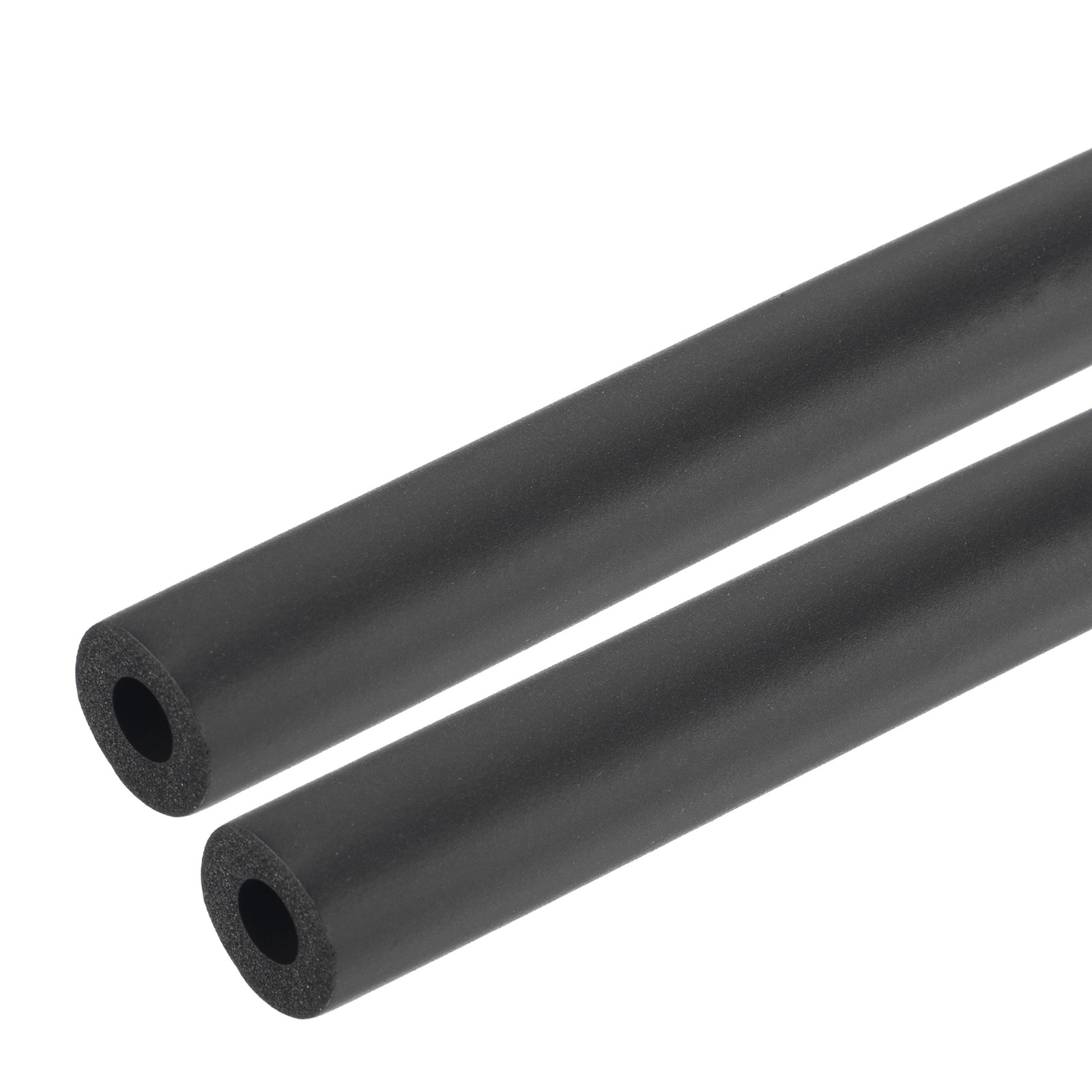 2pcs 0.3 Meter/1ft Pipe Insulation Tube 8mm ID 18mm OD Foam Tubing, Black