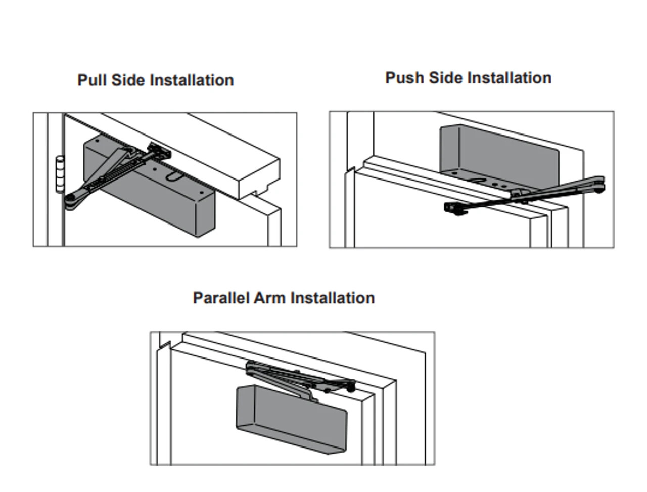 $281 Falcon SC81A RW/PA Door Closer | DA Cylinder | Slim Cover | Brass Finish