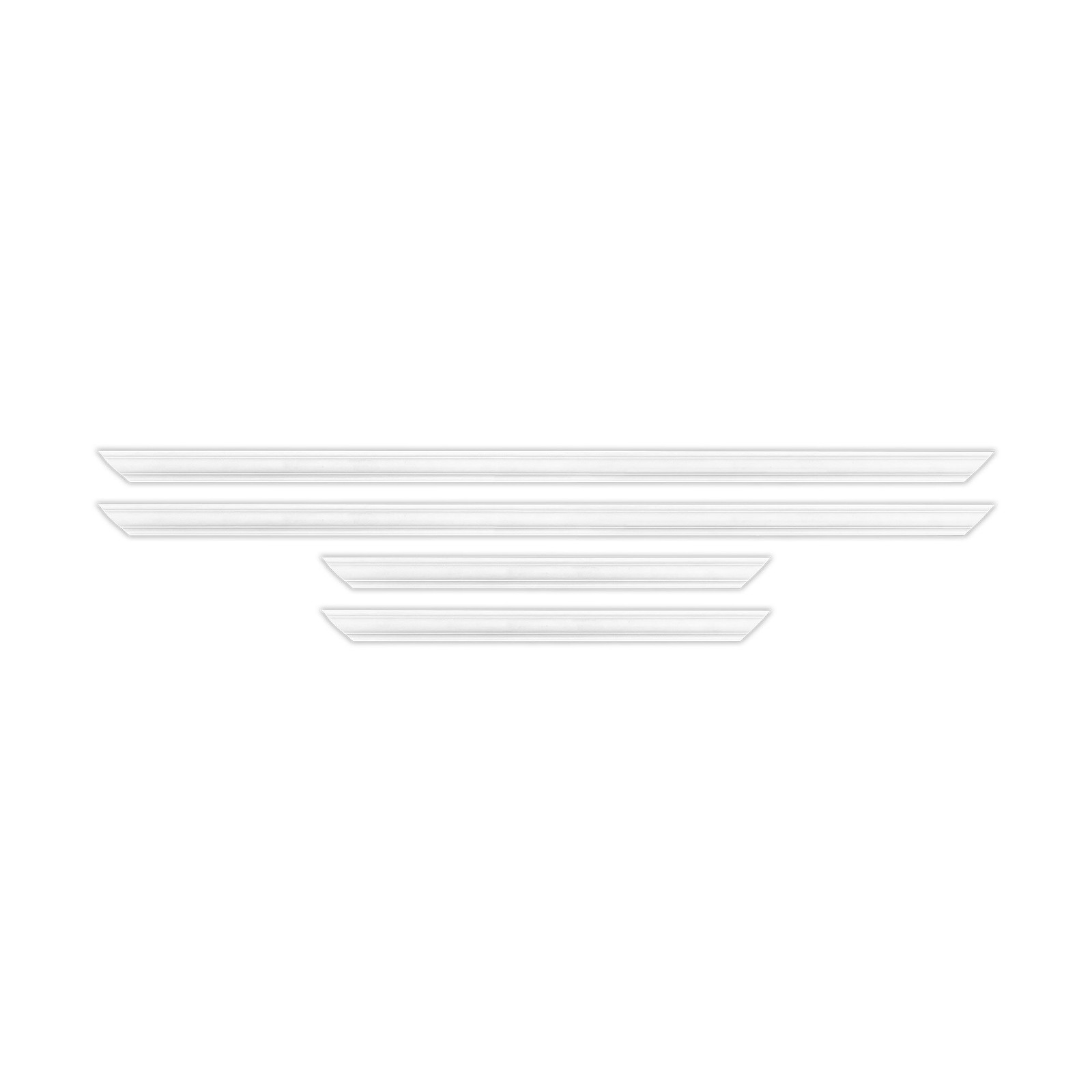 Outwater 24″ X 48″ White Pre-Mitered Wall Box Panel Frame Kit with Adhesive,
