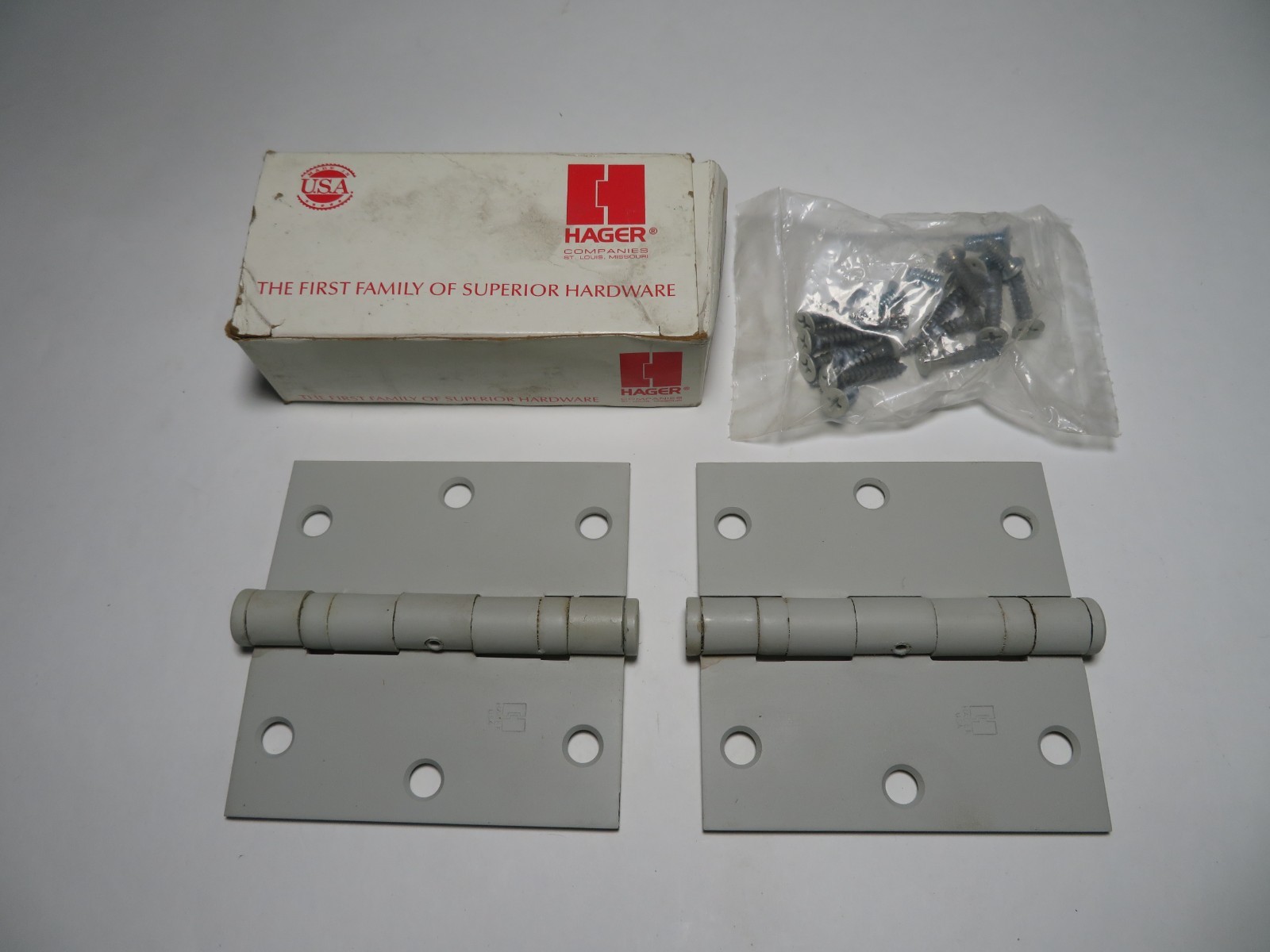 HAGER – BB1279 – 3.5×3.5 Inch – Hinge Set (Pack of 2)