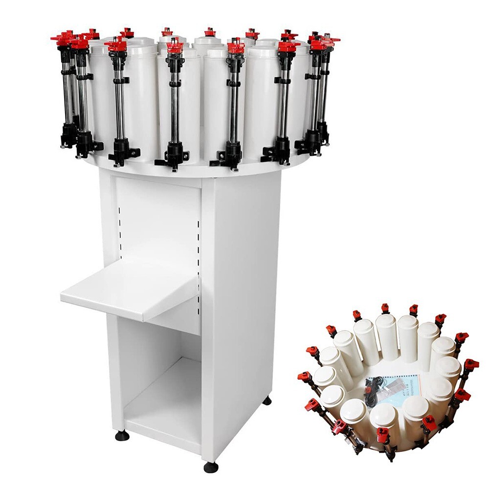PreAsion® 14 Stations Paint Colorant Dispenser with 2.3L Drum Canister Base 110V