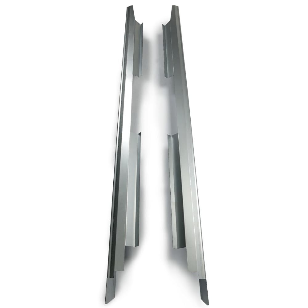 Fits Rocker Panels-1 Pair-Left & Right Sides (Silver, Steel)