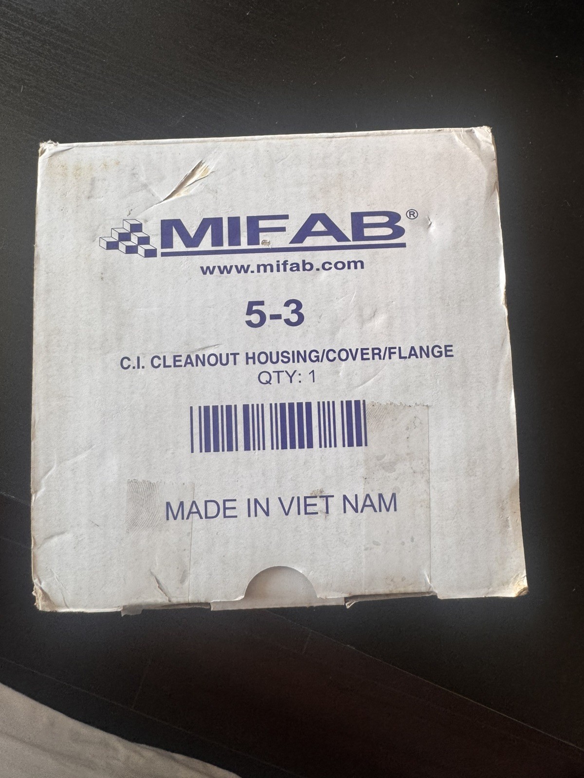 MIFAB 5-3 Cast Iron Floor Cleanout Cover Assembly Housing Flange C.I. NEW