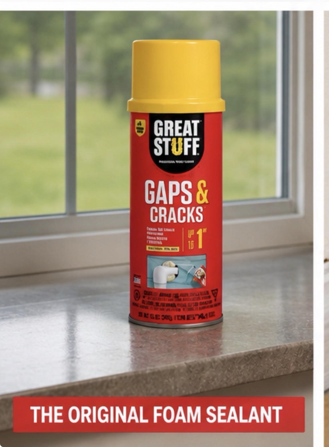 Great Stuff Gaps & Cracks Insulating Foam Sealant – 12 oz (340 g)