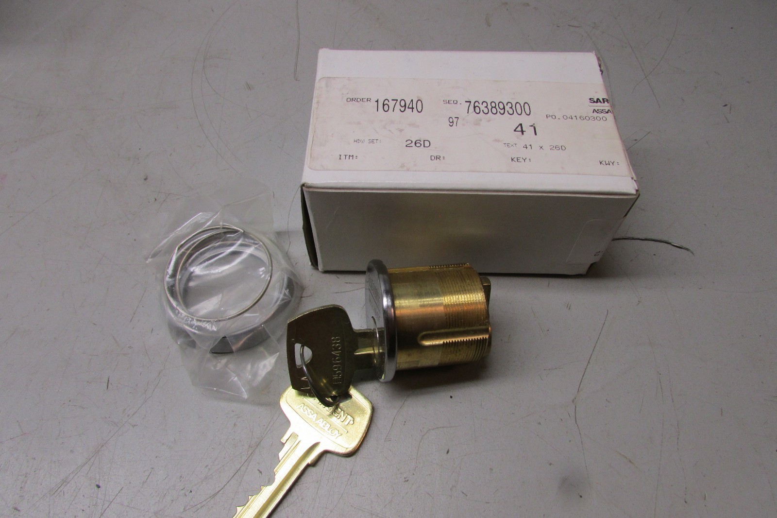 Sargent Assa Abloy 41 x 26D Mortise W/ Keys