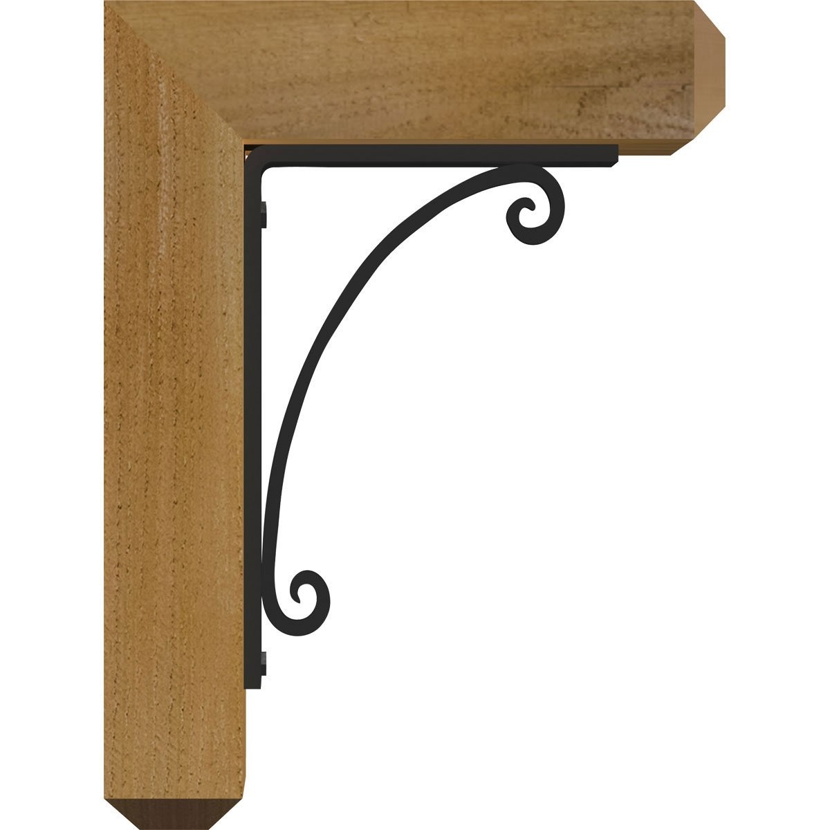 Ekena Millwork 4W X 9 1/2D X 12H Legacy Craftsman Ironcrest Rough Sawn Bracket
