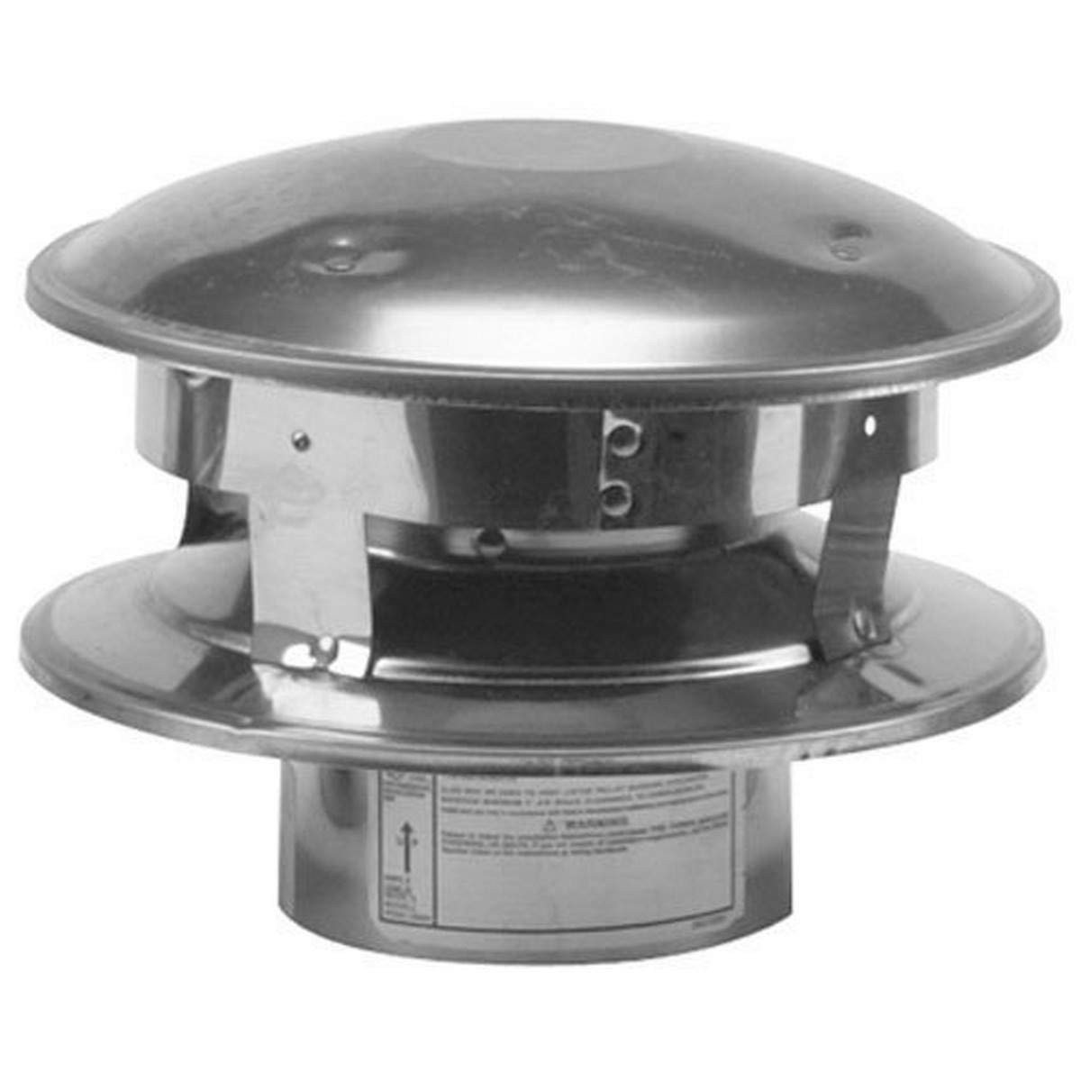 Selkirk Corp 244800 Vertical Termination Cap, 4-Inch 4 Inches, Silver