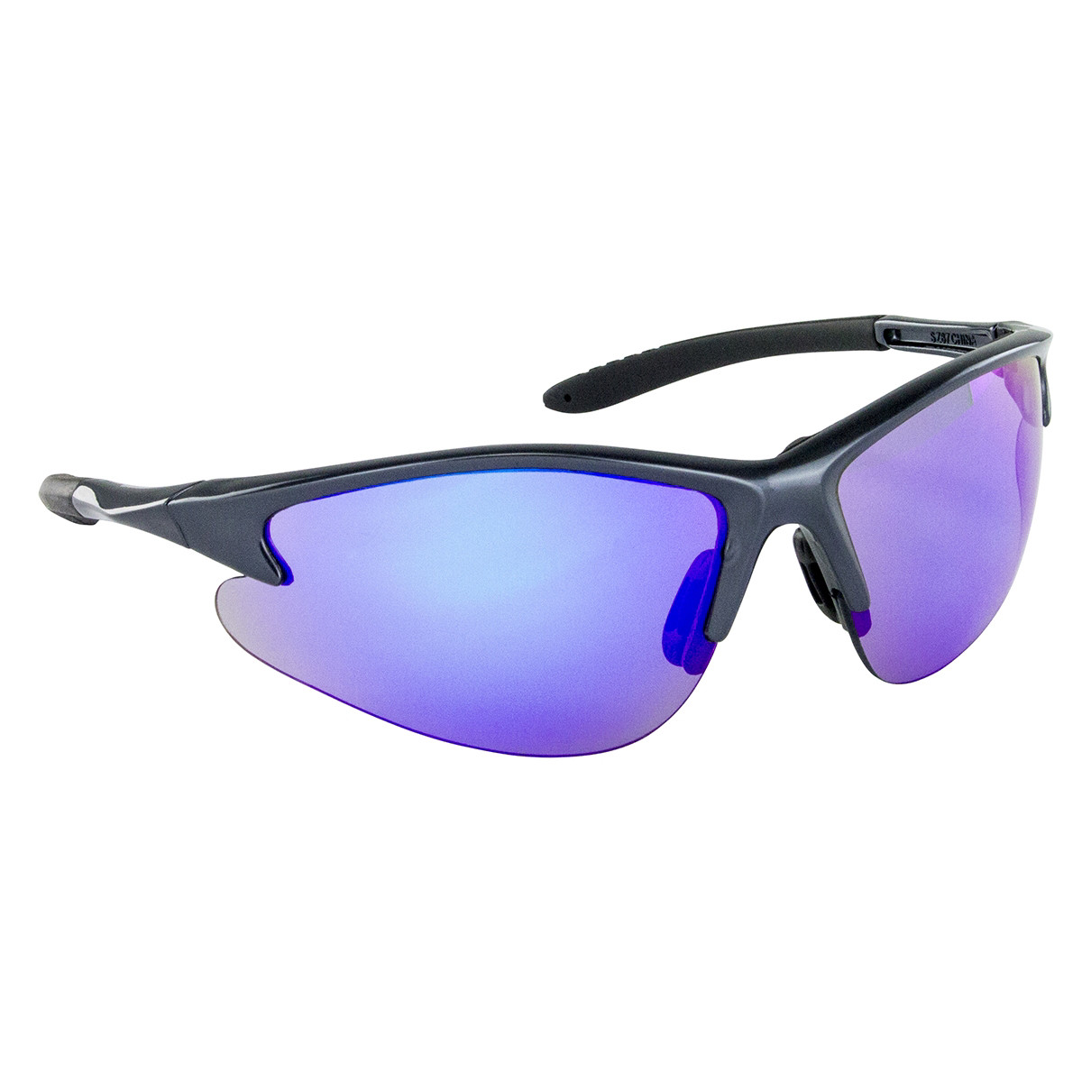 540-0809 SAS Safety DB2 Safe Glasses w/ Charcoal Frame and Purple Haze Lens in