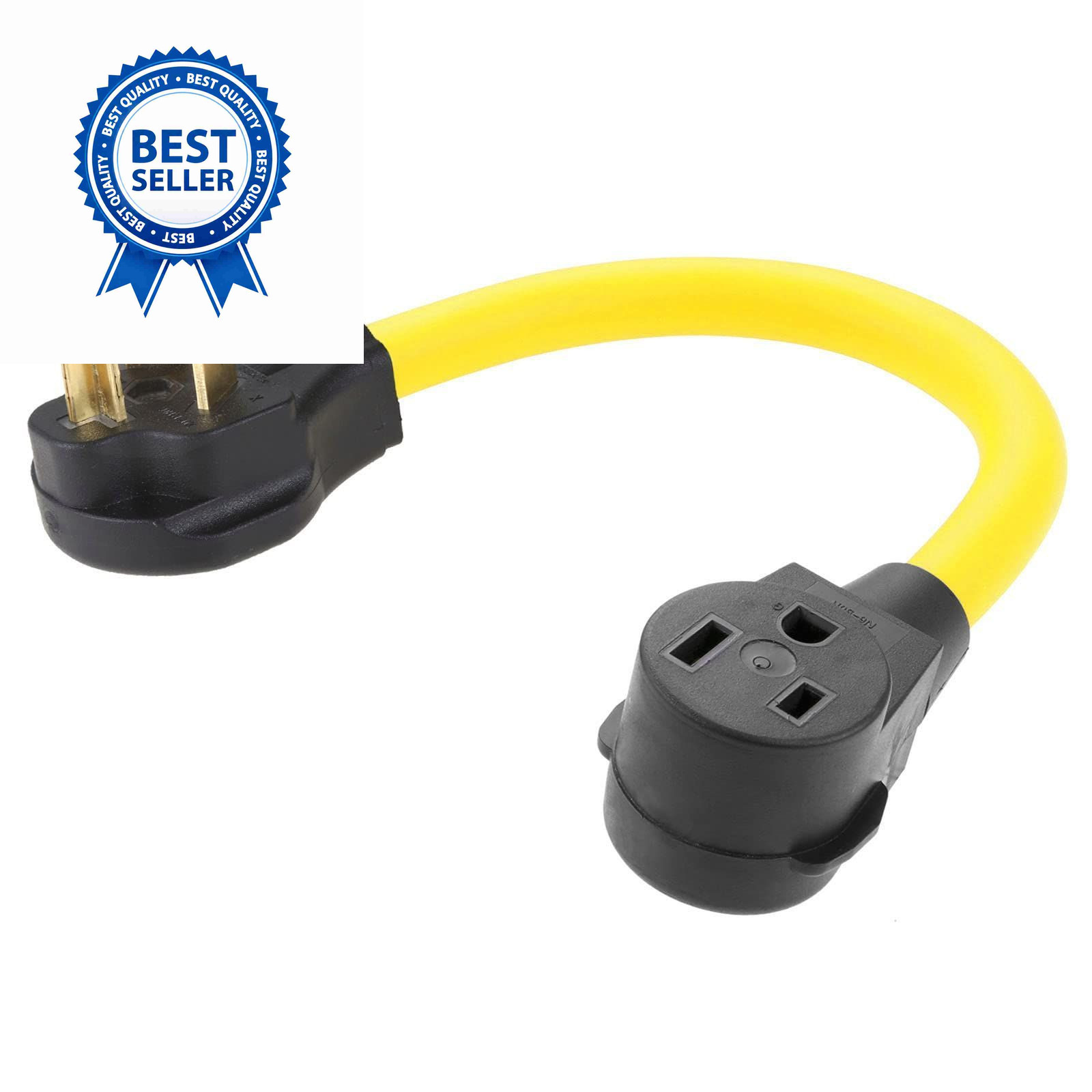 SURIEEN NEMA 10-30P to 6-50R Welding Adapter Cord, 30 6-50R, Yellow