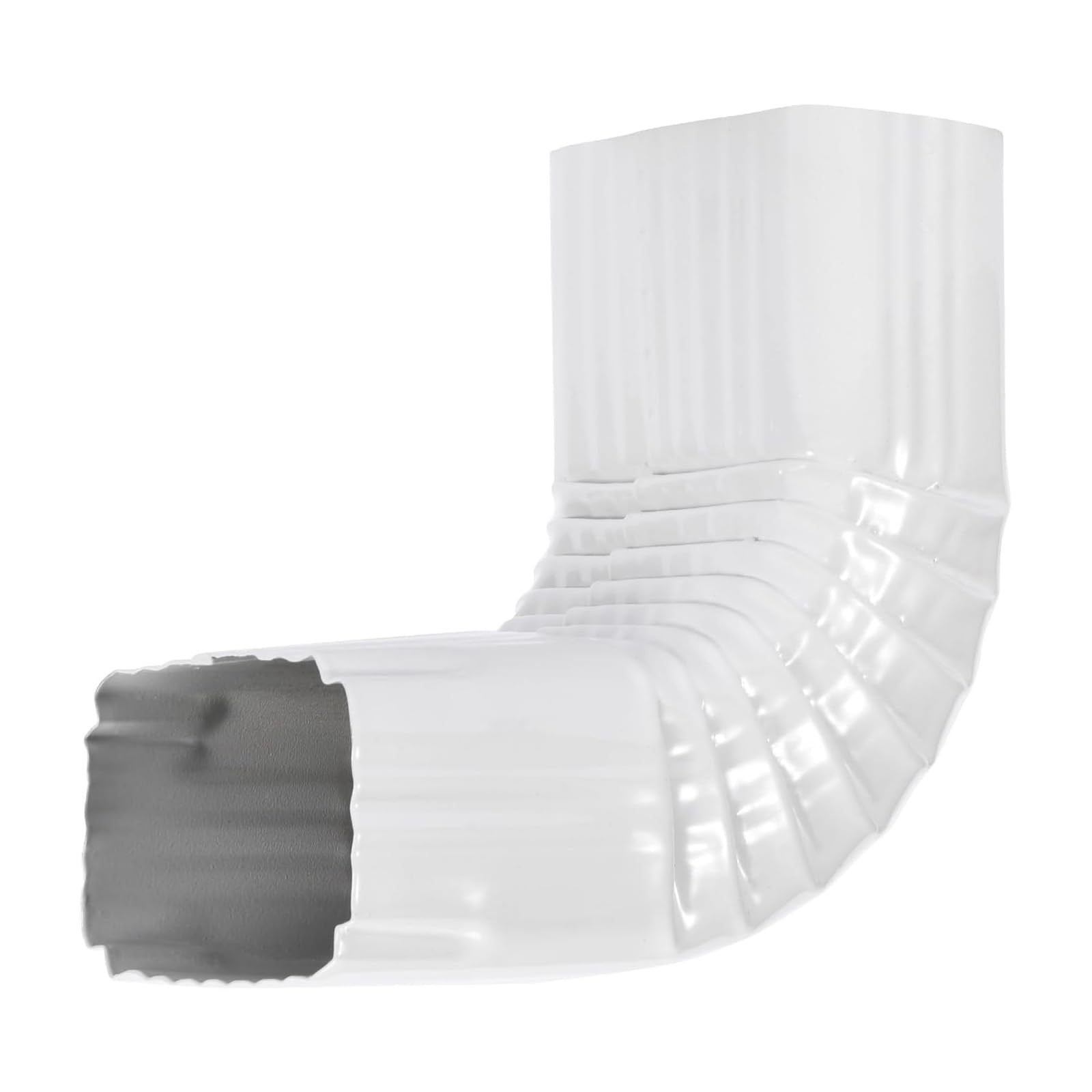 VYH Downspout Gutter Elbows （Positive Elbow，3″x4″ 90 Degrees Style A White