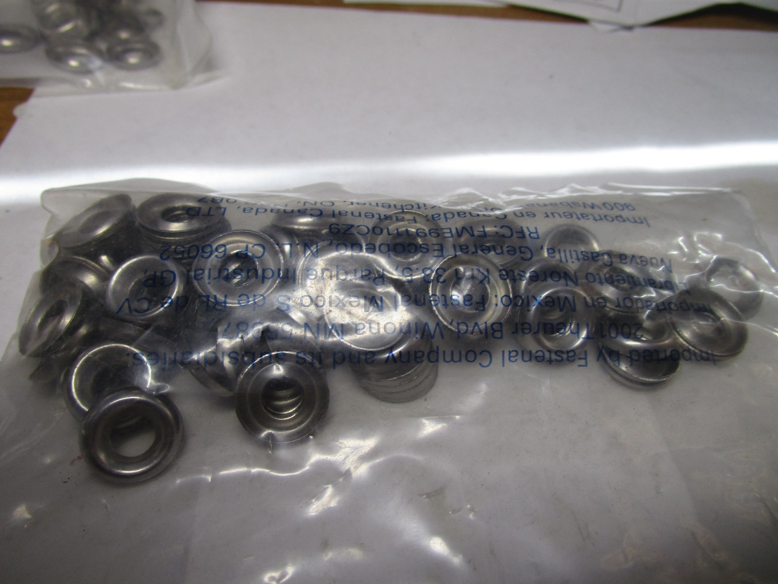 #10 Stainless Steel Finished Washer QTY 100