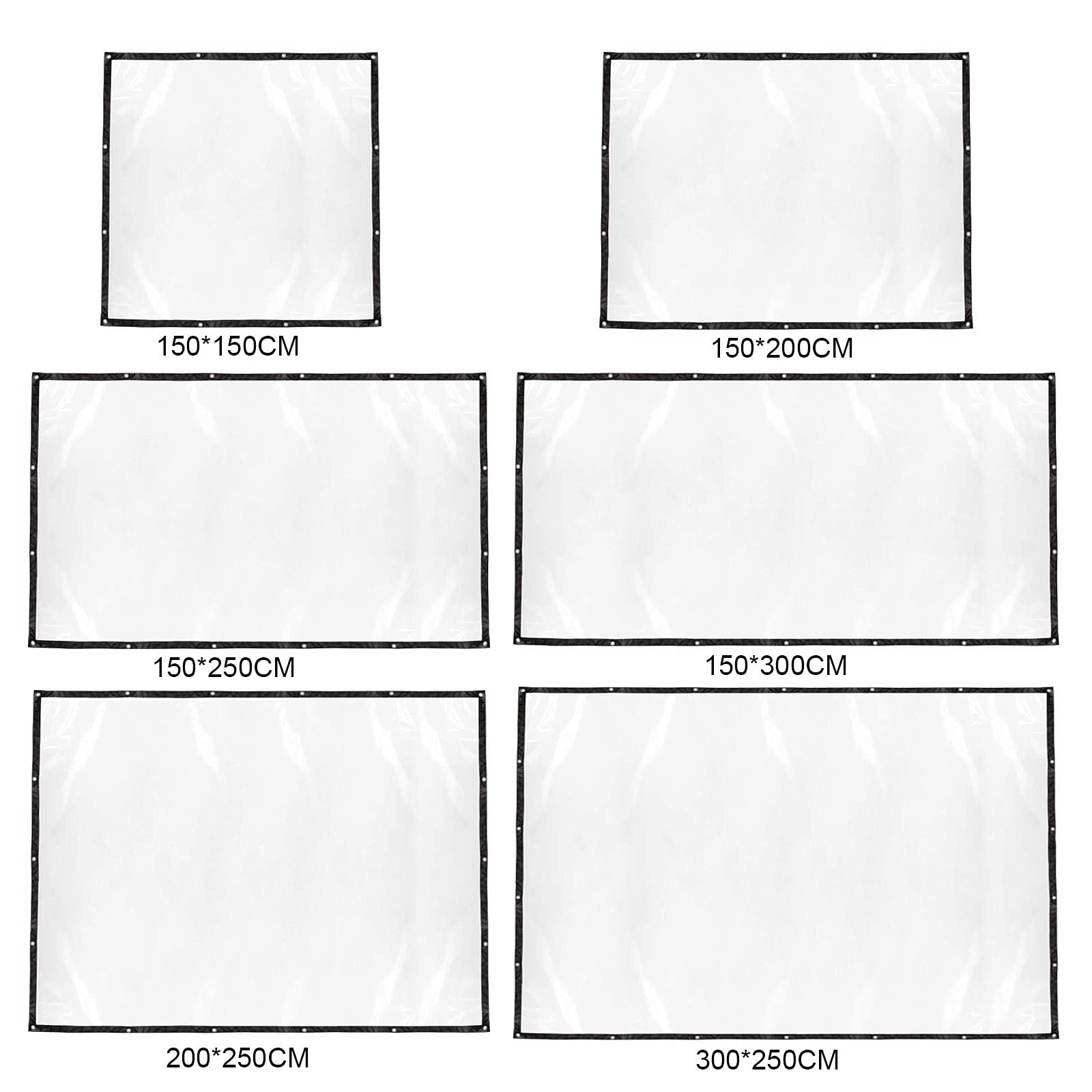 Lrnn Clear Waterproof Cover Tarp 10 x 8 ft Plastic Tarps Heavy Duty with Grom…