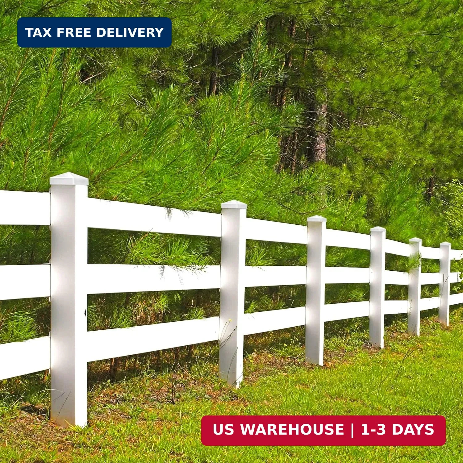 Taiyin 12 Pcs Pyramid White PVC Vinyl Post Top Caps, Fence and Deck Post Caps fo