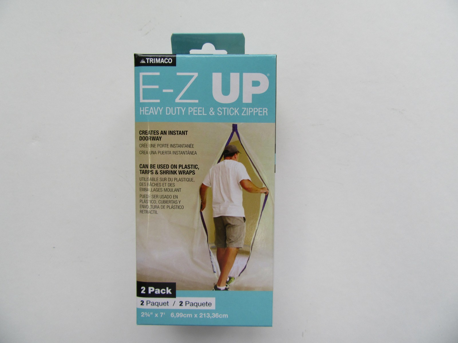 Trimaco E-Z Up Peel + Stick Zipper (2-Pack) 06184 Trimaco E-Z UP 06184