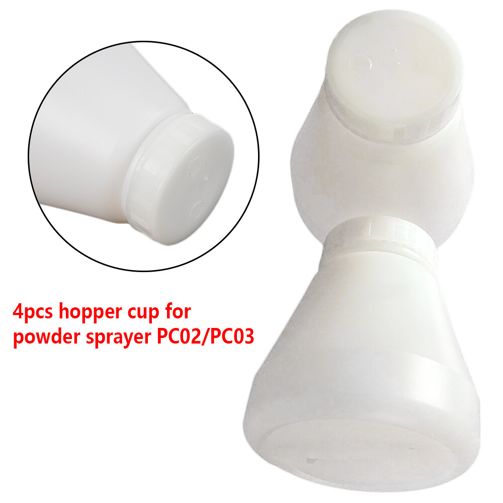 4PCS bottles hopper cup for powder coating system spray paint gun PC02 PC03