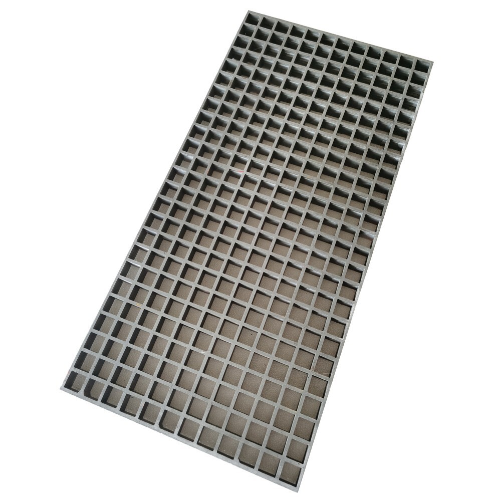 1pc Fiberglass Floor Grating FRP Floor Grid Wash Grille 39.4″*19″*0.24″ 5T Gray