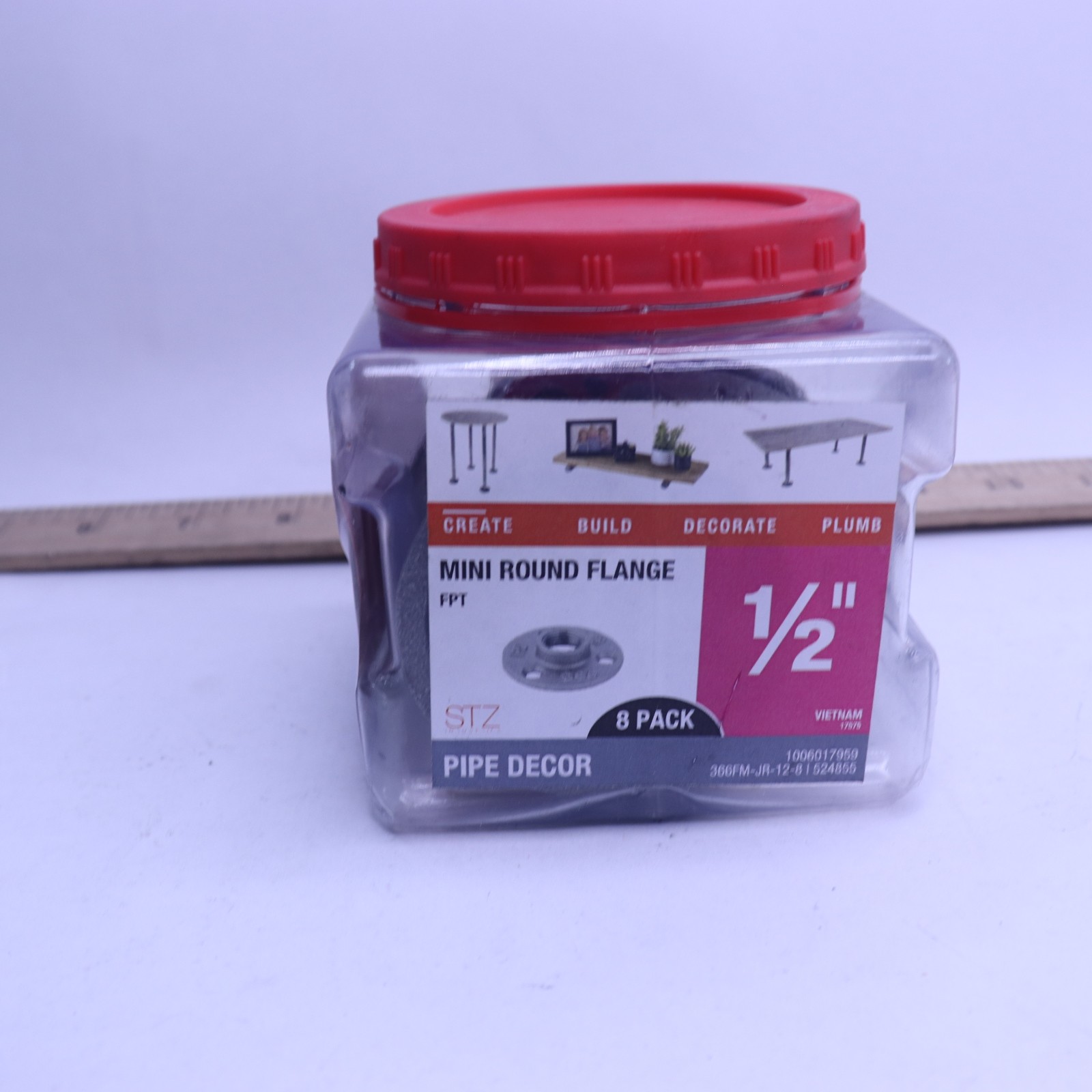 (7-Pk) STZ Mini Round Flange 1/2 366 FM-JR-12-8