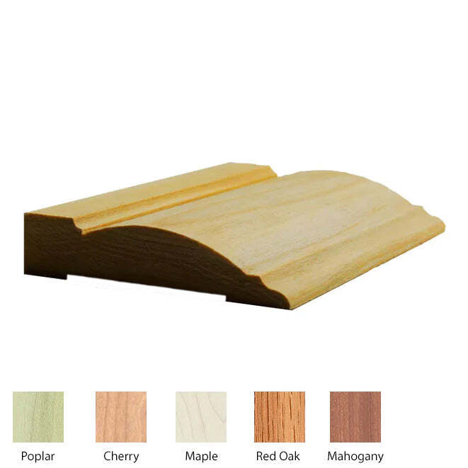 EWCA33 Casing 3-1/2″ Trim Moulding, 3/4″ x 3-1/2″ Unfinished Solid Hardwood Trim