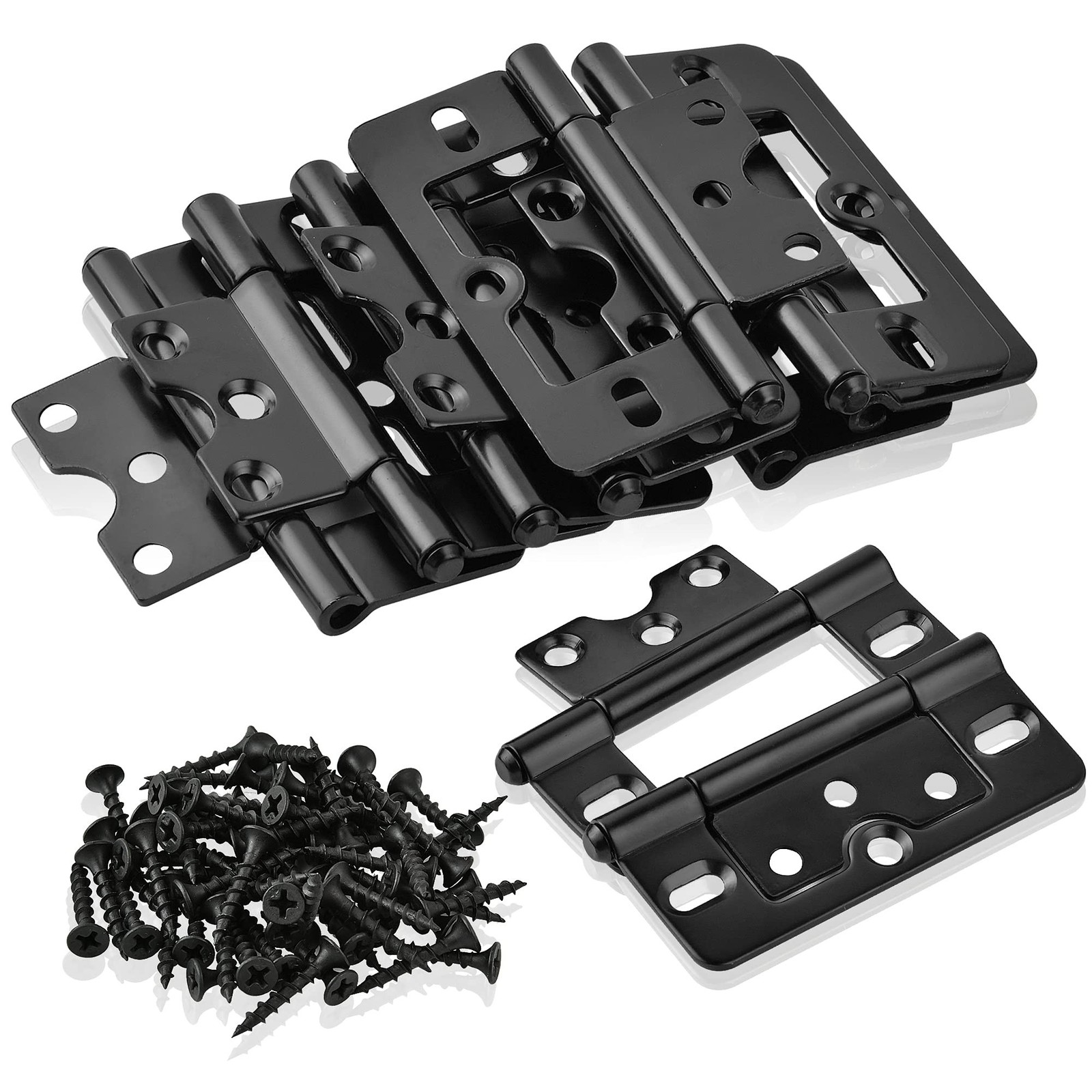10Pcs Non Mortise Cabinet Door Hinges, 3″x1.4″ Rustproof Mobile Home Door Hin…
