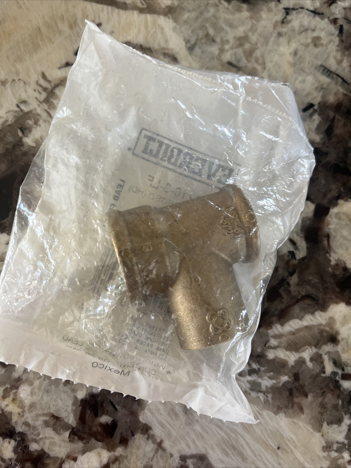 Everbilt C7103-LF 3/4 in. x 1/2 in. x 3/4 in. Forged Bronze FXFXC Tee