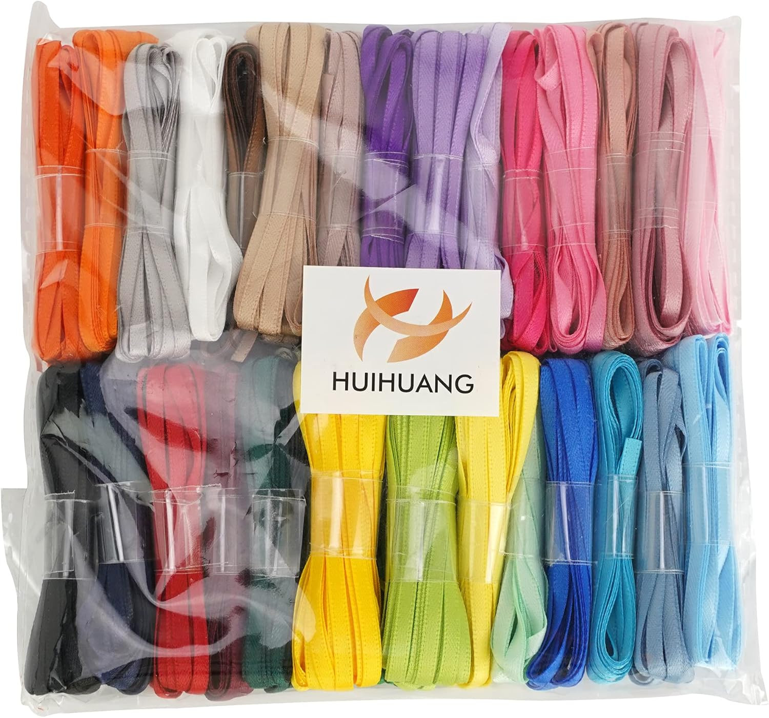 30 Colors Thin Ribbon 1/8 Inch Satin Small Ribbon Assortment 180 Yards Polyester