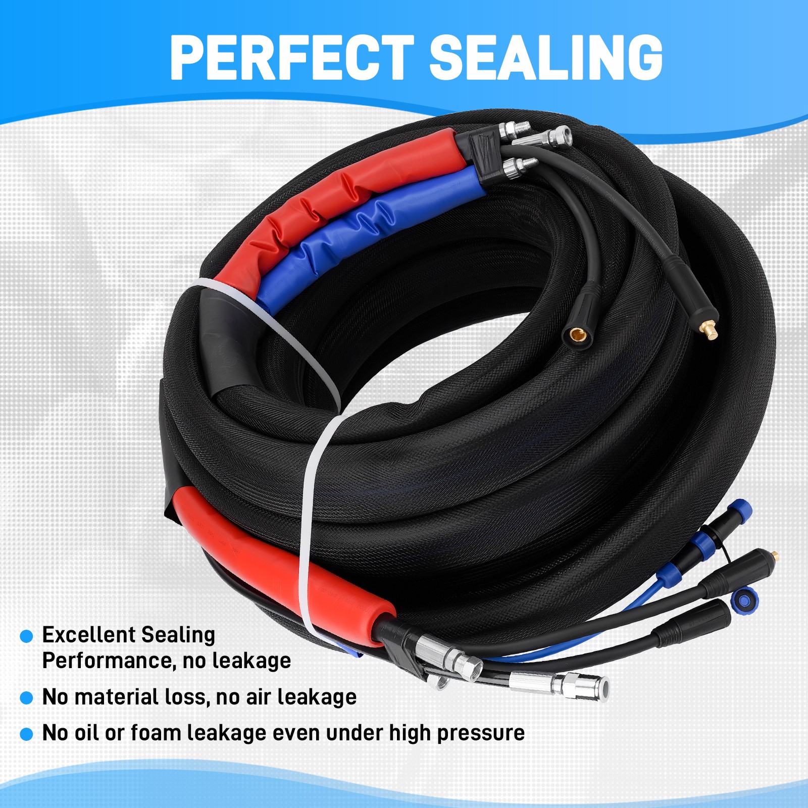 15M Polyurethane PU Foam Hose Heating Hose Heater Pipe for Spray Foam Machine