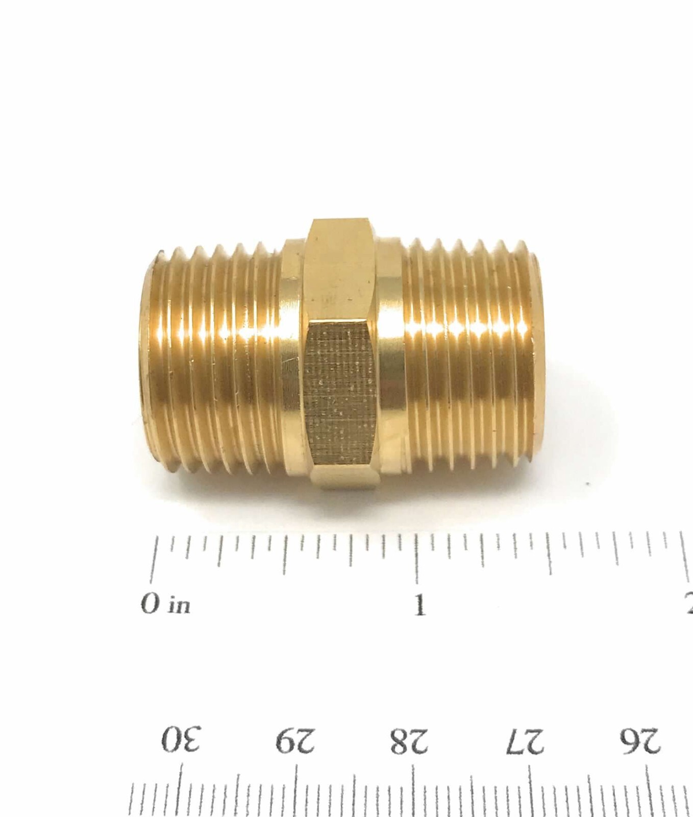 1/2″ NPT Male Nipple Propane LP Gas Water or Air Brass Hose Connector