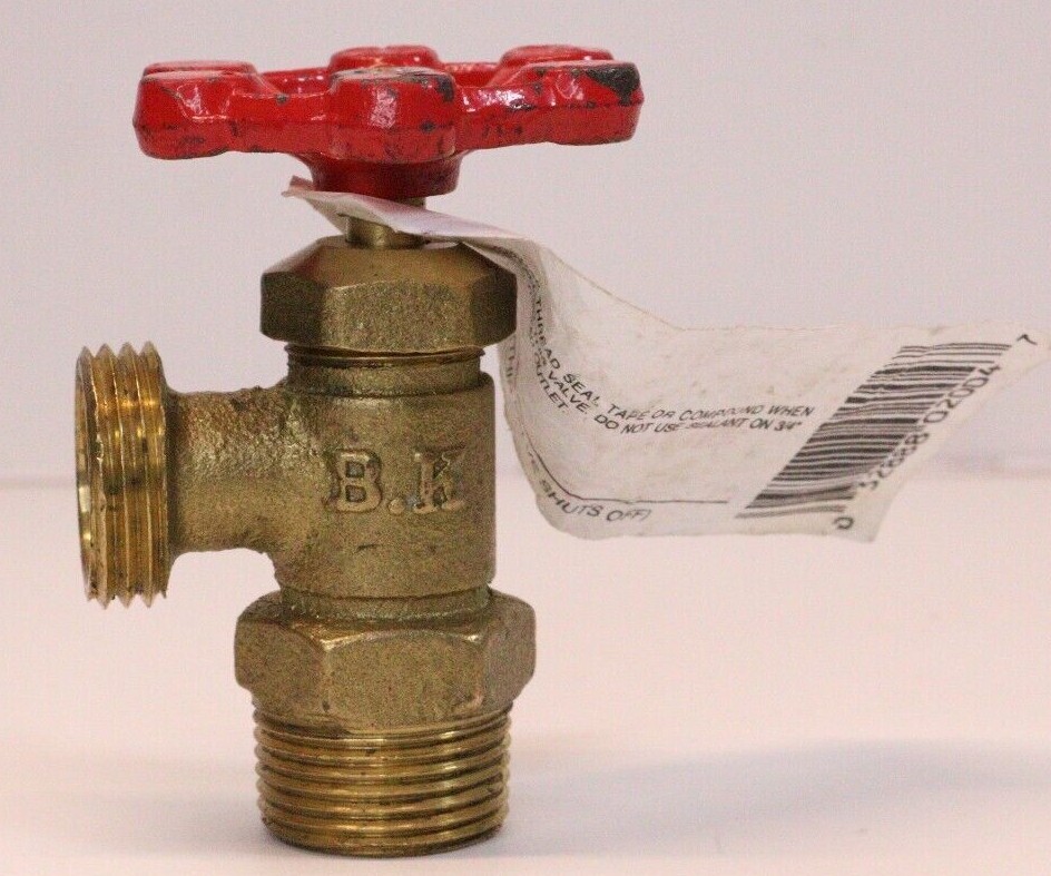 Hose Thread Brass Boiler Drain 102-004 3/4″