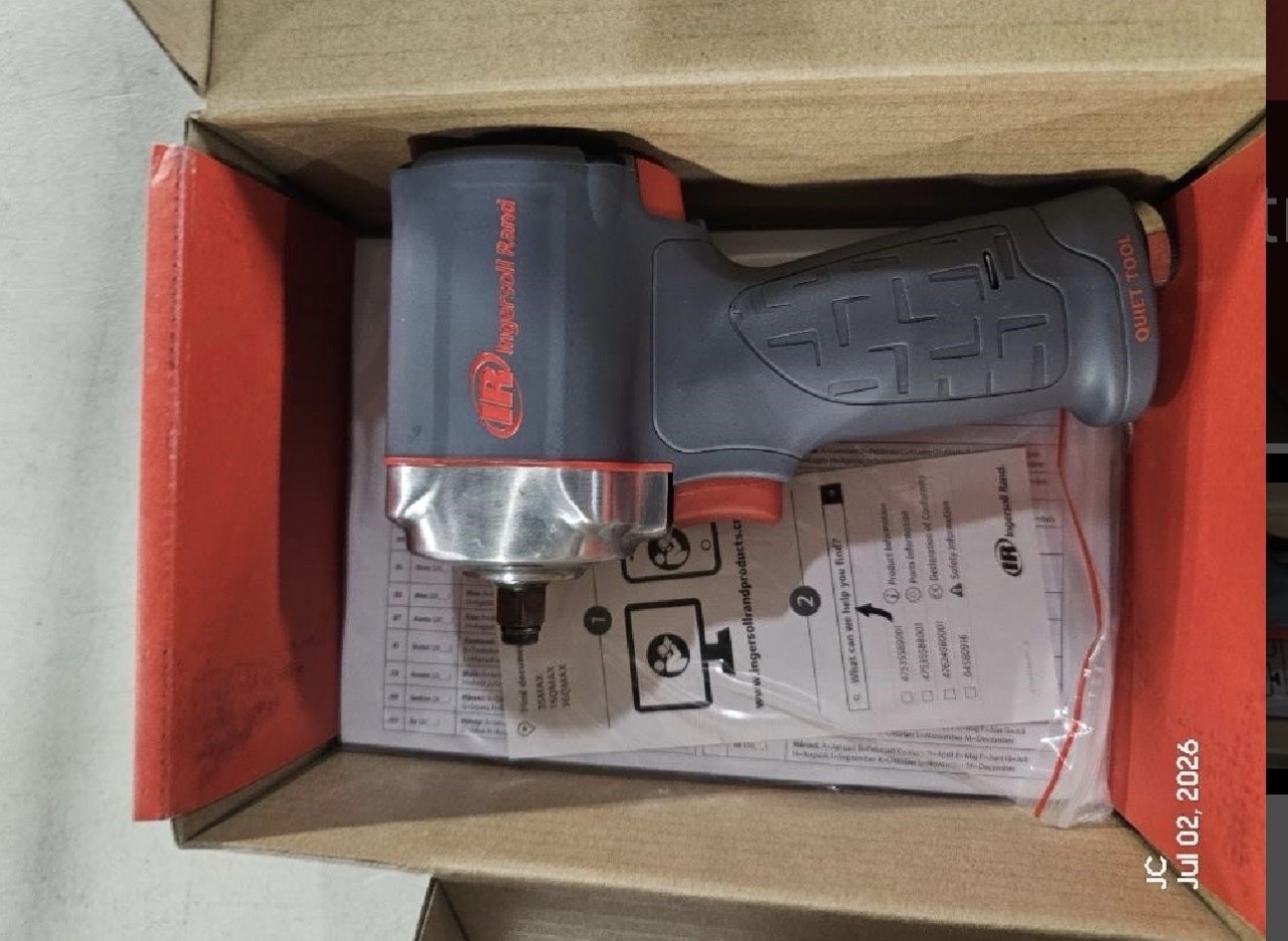 Ingersoll Rand 15QMAX 3/8″ Air Impact Wrench, Quiet, Ultra Compact, 475 ft-lb…