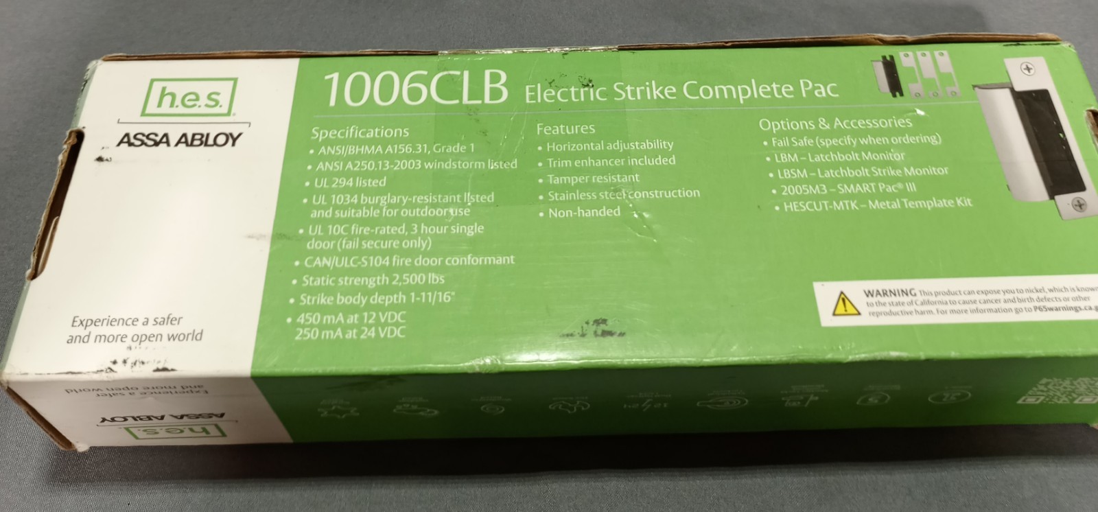 H. E. S. Assa Abloy 1006CLB Electric Strike Complete Pac