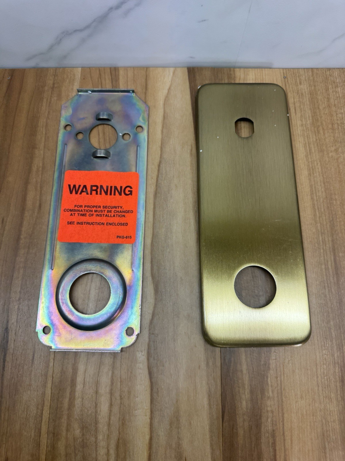 Simplex 1000 Series – Push Button Lock Handle – 5B Brass 1000-2B / 1021B *NO BOX