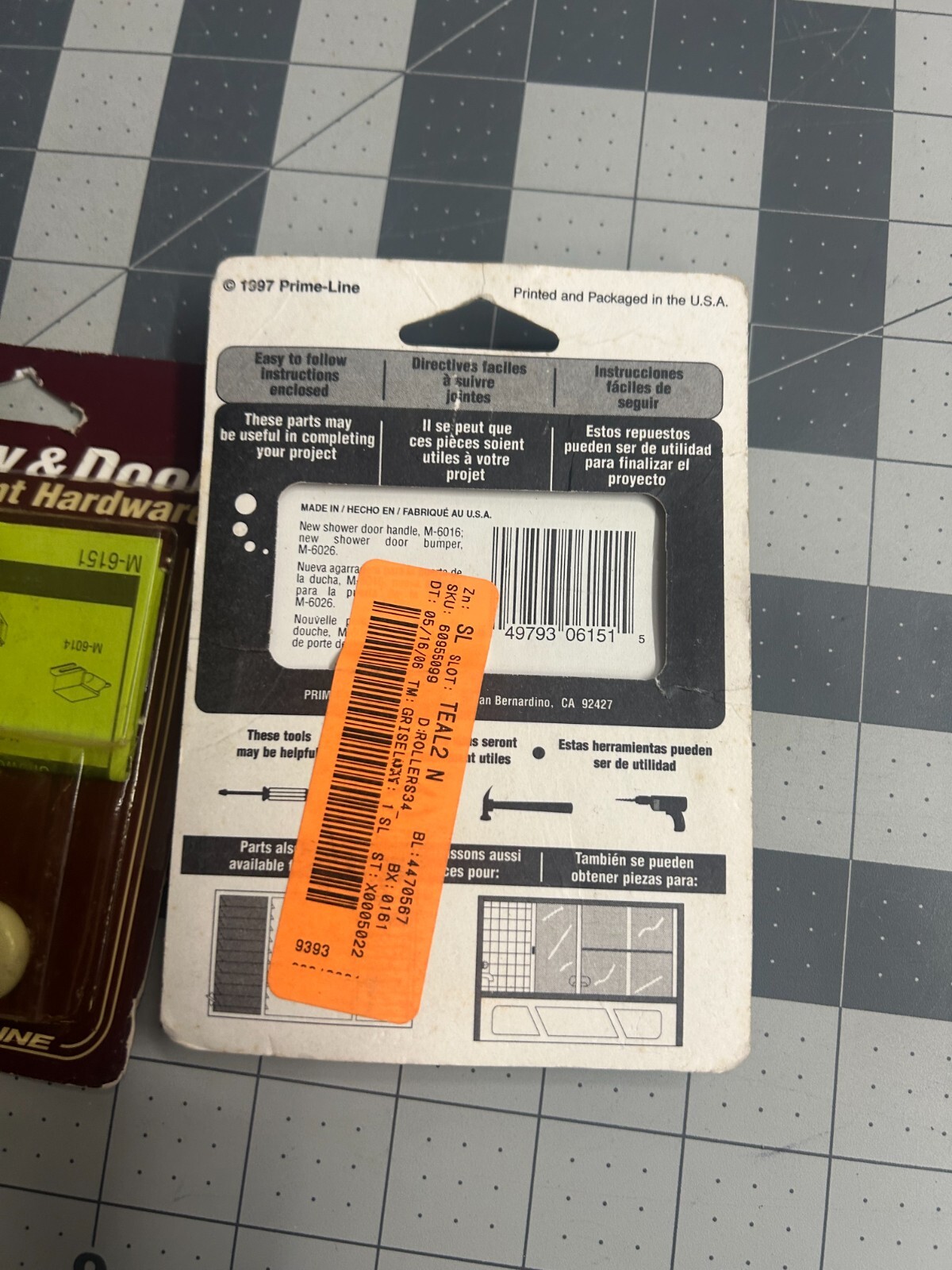 New 3-pack lot 4/PC Prime-Line M 6151 Shower Door Tub Enclosure Rollers 3/4″