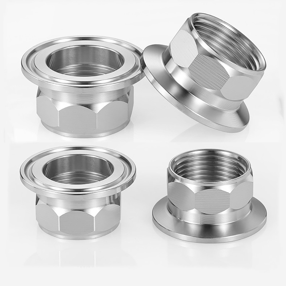 Female Thread Tri Clamp Adapter Sanitary Ferrule Fitting A2/A4 Stainless Steel