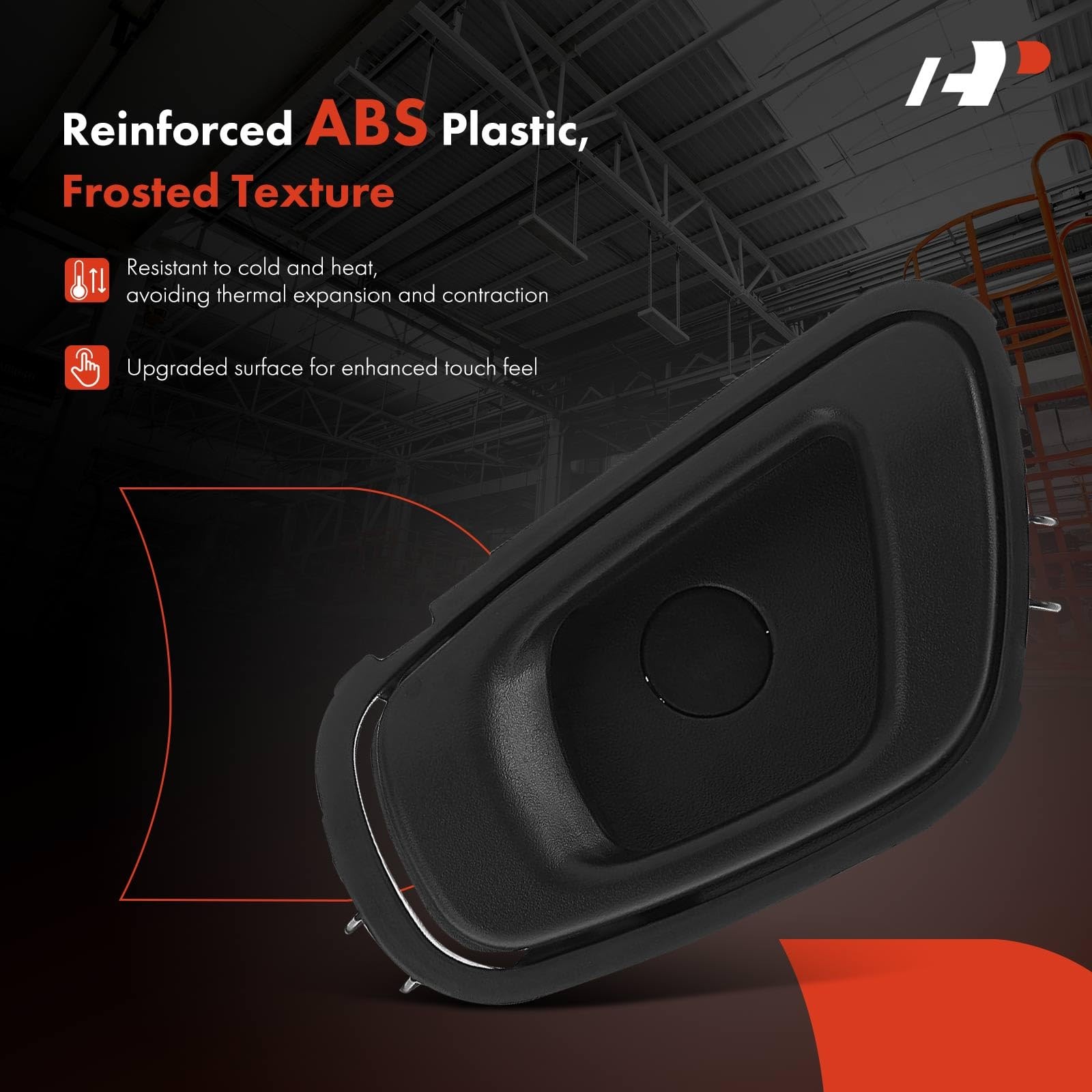 Door Handles for Spark 2013-2016 Textured Black 2PC Set Front Driver Passenger