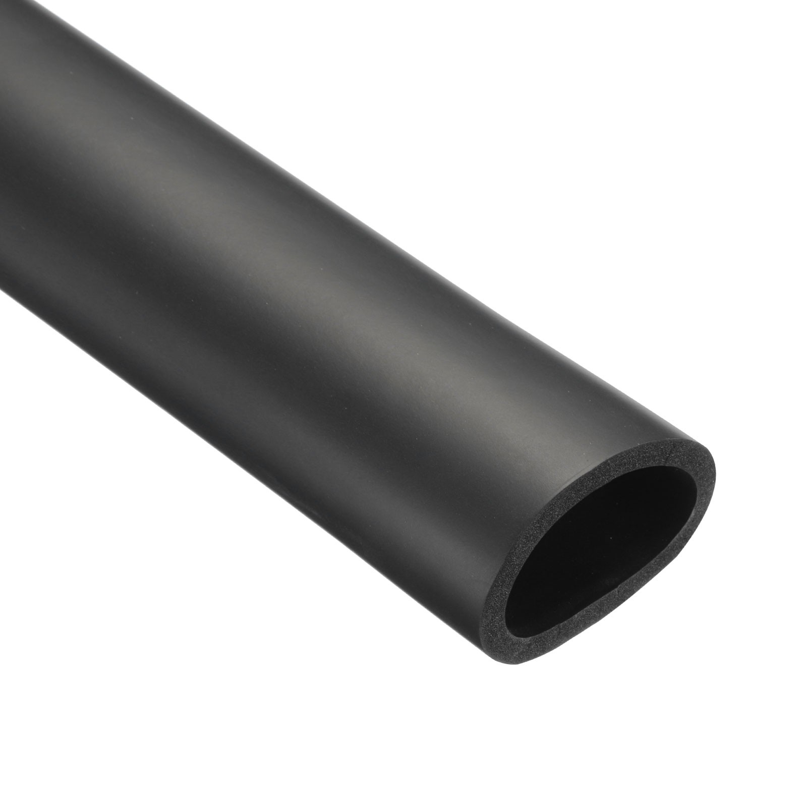 50mm ID Pipe Insulation Tubing 7mm Thick Heat Foam Tube 65mm OD/3ft/Black