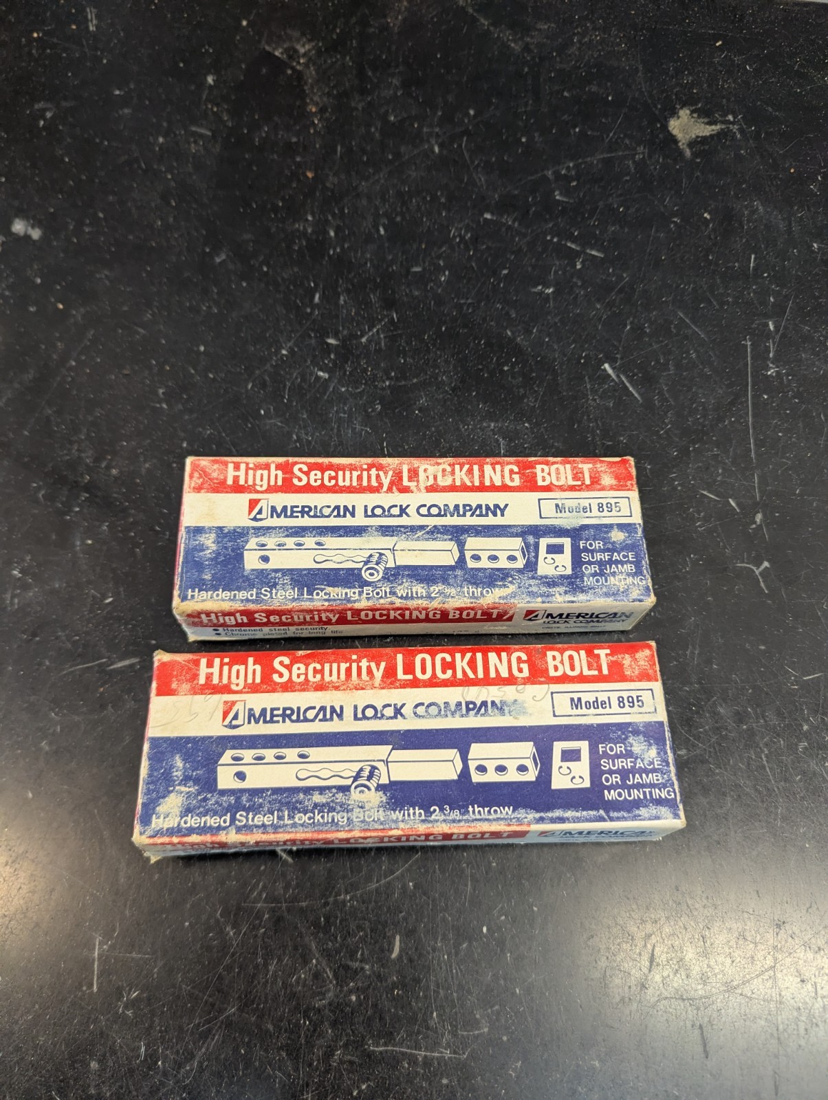 (2) American Lock Company Model 895 High Security Locking Bolt