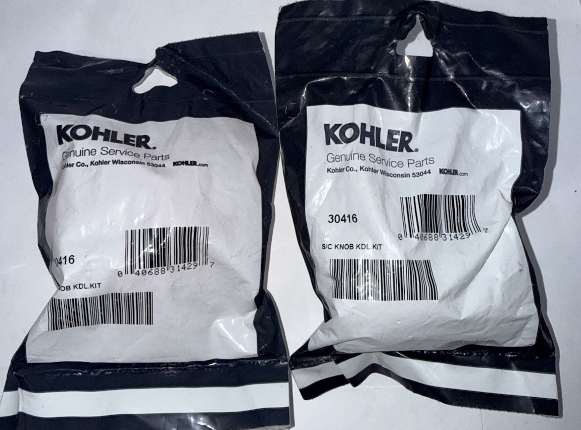 Kohler 30416 Clear Handle Kit Acrylic Faucet Handle Lot Of 2 Kohler Genuine Part