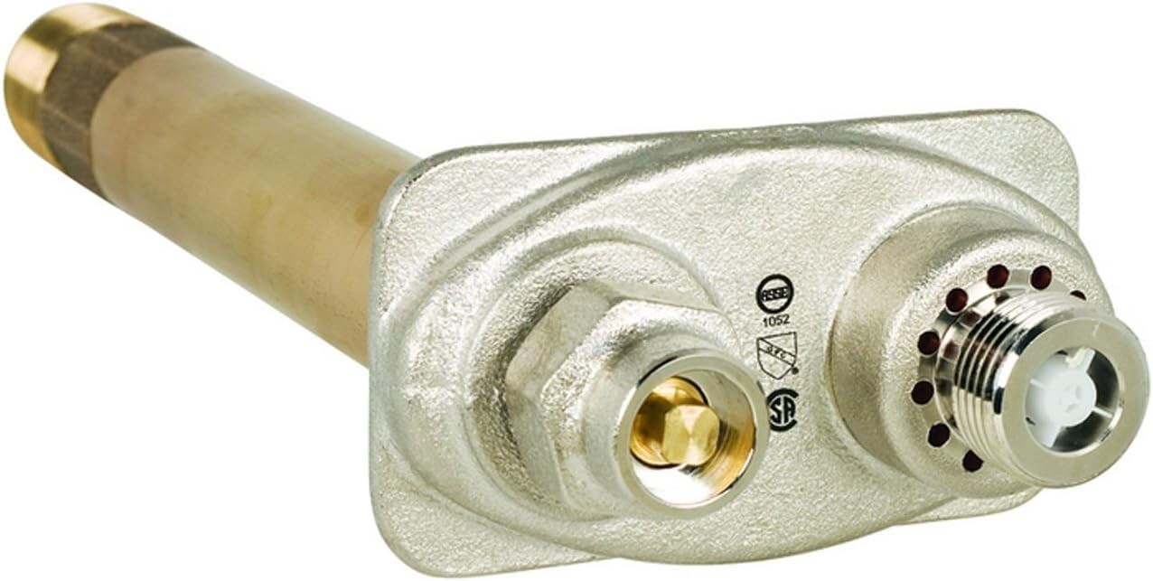 Wall hydrant freezeless outdoor faucet 14″ prier products 1″ mpt 3/4″ fpt c63414