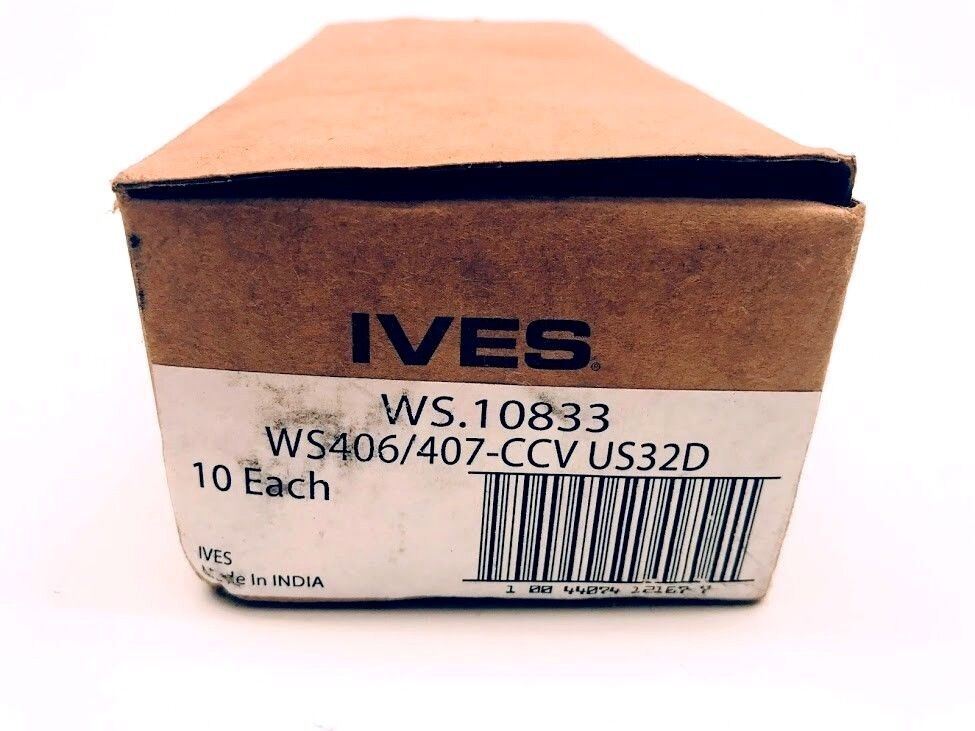 (10 Pack) Ives Wall Door Stop, WS406/407-CCV