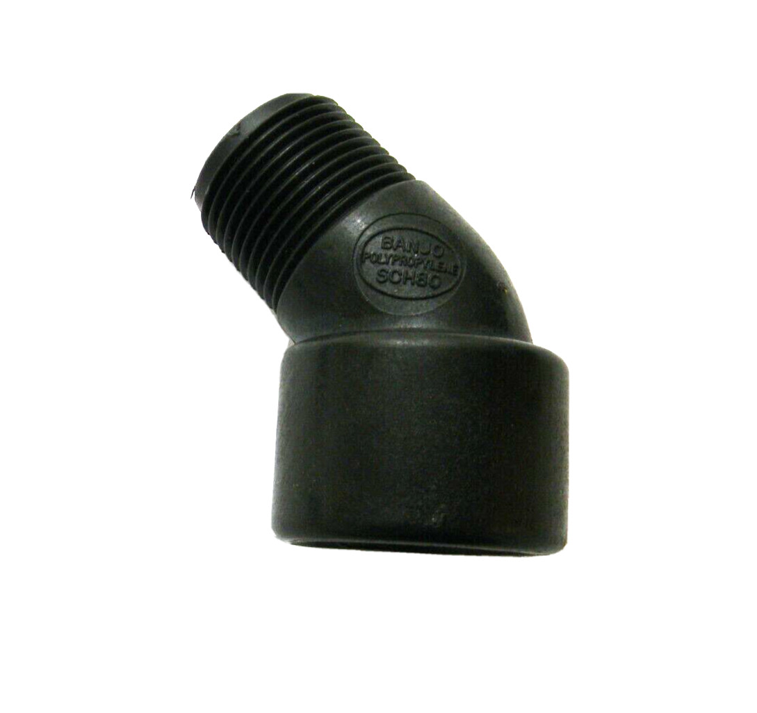 Banjo SL075-45 Street Elbow 45 Deg. Adapter Fitting 3/4″ Male x 3/4″ Female NPT