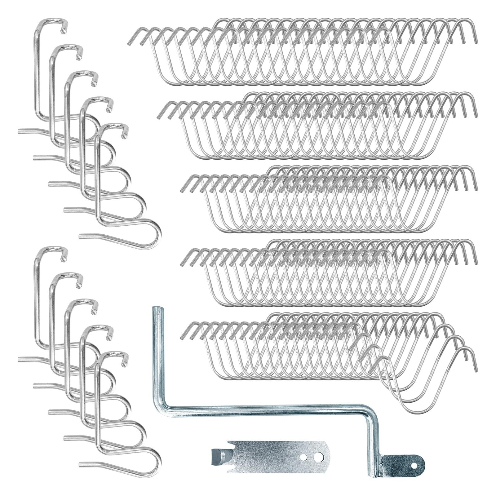 110 Pcs Fence Wire Tightener Tool with 2 Tighteners Handle, Stainless Steel…