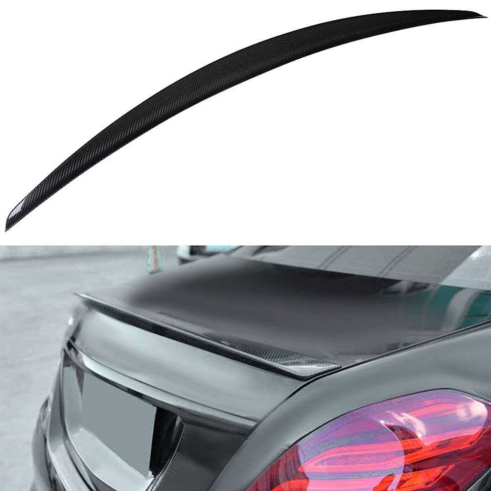 Carbon Fiber Glossy Black Rear Spoiler Wing for W222 S-Class Sedan 2013-2020