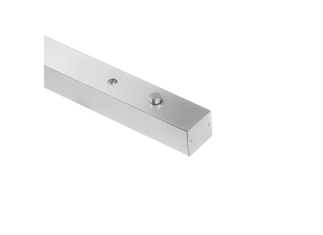 FHC L36″ W1-7/8″ H1-5/8″ Narrow Width Single Header for T1/2″ Glass Polished SS